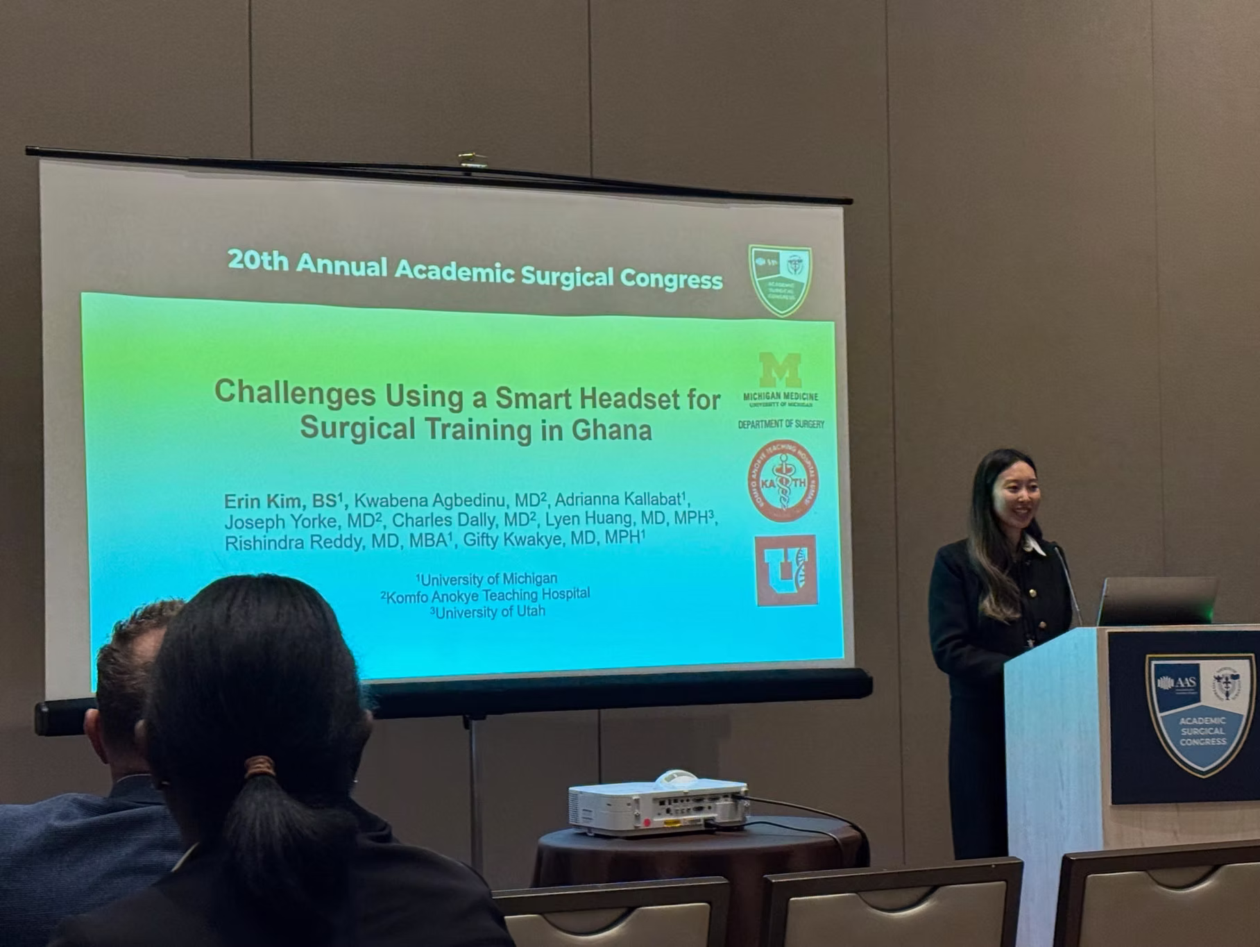 Honoring Erin’s Presentation at the 20th Annual Academic Surgical Conference